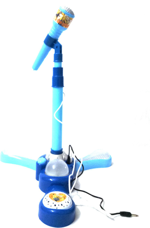 Akki Collection standing mike with lights and music(Multicolor)