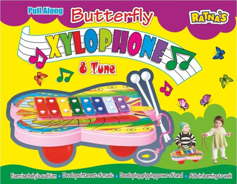 Ratnas Butterfly Xylophone(Multicolor)