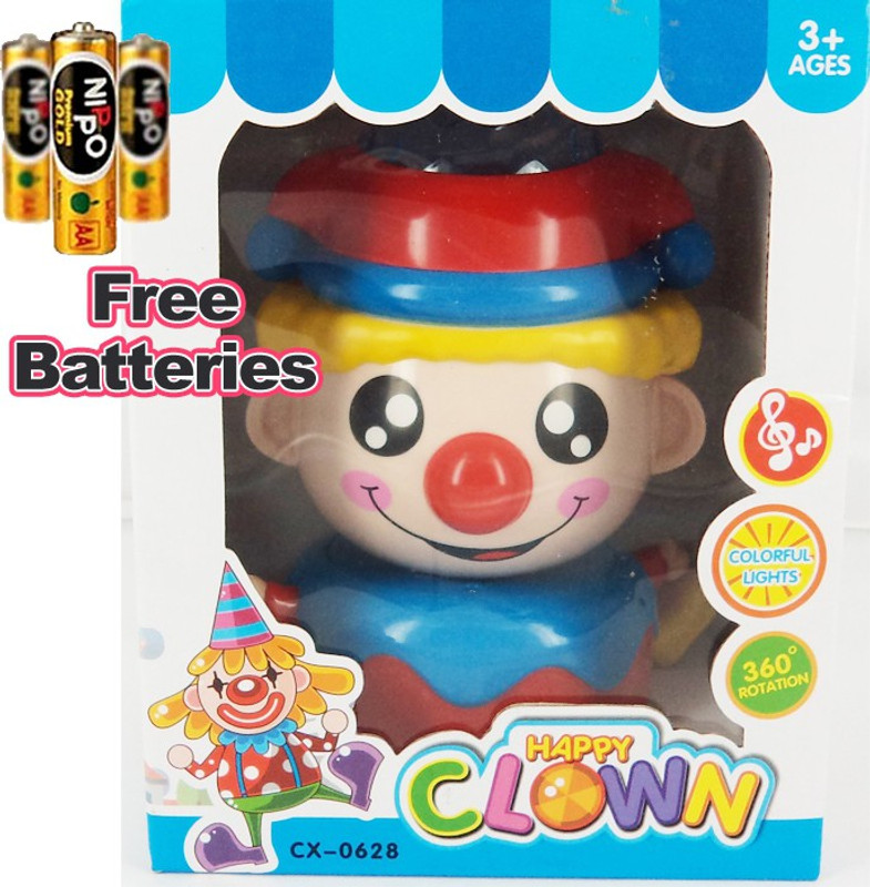 wecling Happy Clown musical toy(Blue, Yellow, Red)