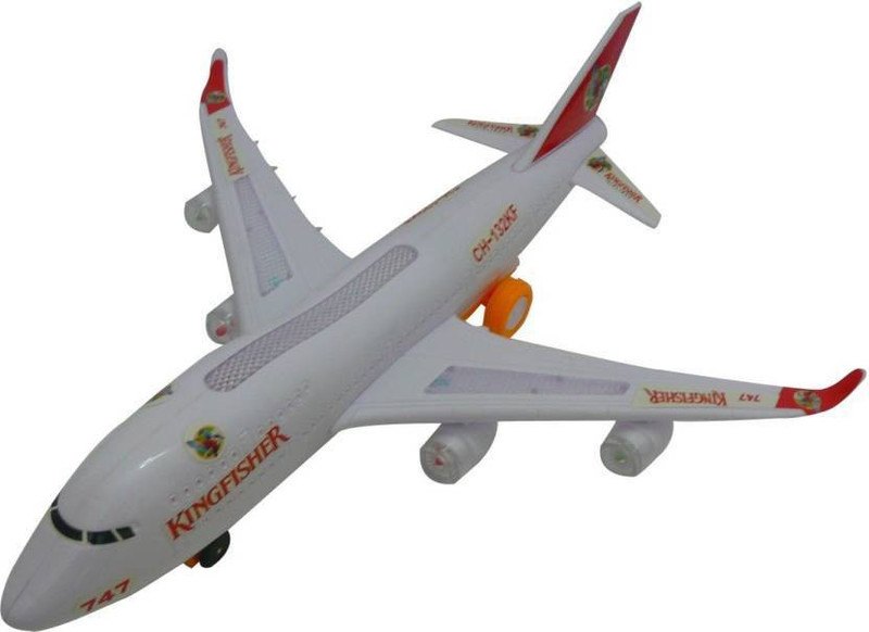 Isquare Enterprises Kingfisher 747 with music and lights(White, Red)