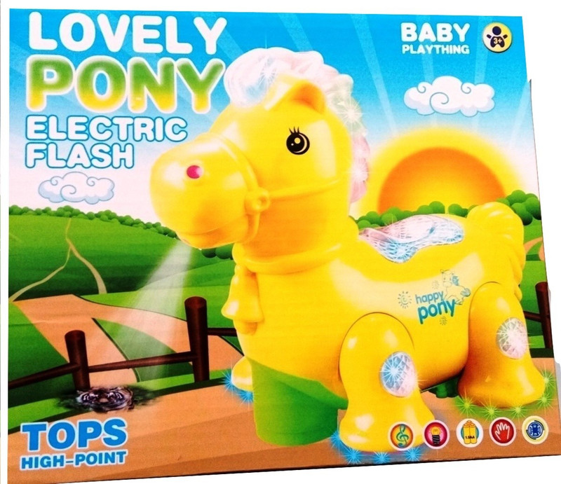 Bluebells India Pony Projection Musical Rotating Moving Lighting Toy(Multicolor)