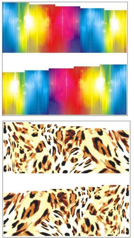 Jenna Manicure Water Transfer Nail Art Decals Stickers- Sapphire Series NR-284(White)