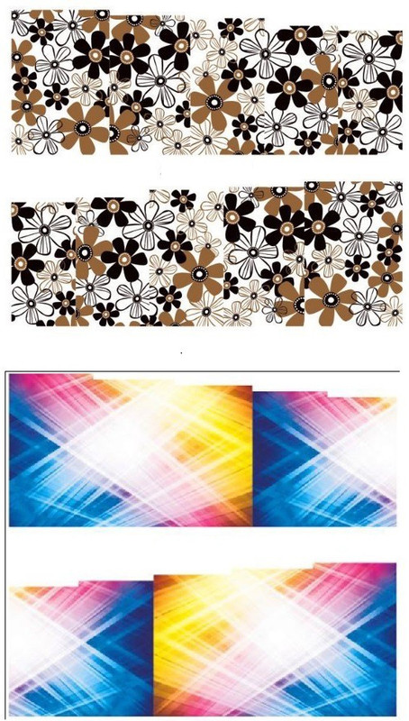 Jenna Manicure Water Transfer Nail Art Decals Stickers- Sapphire Series NR-319(White)