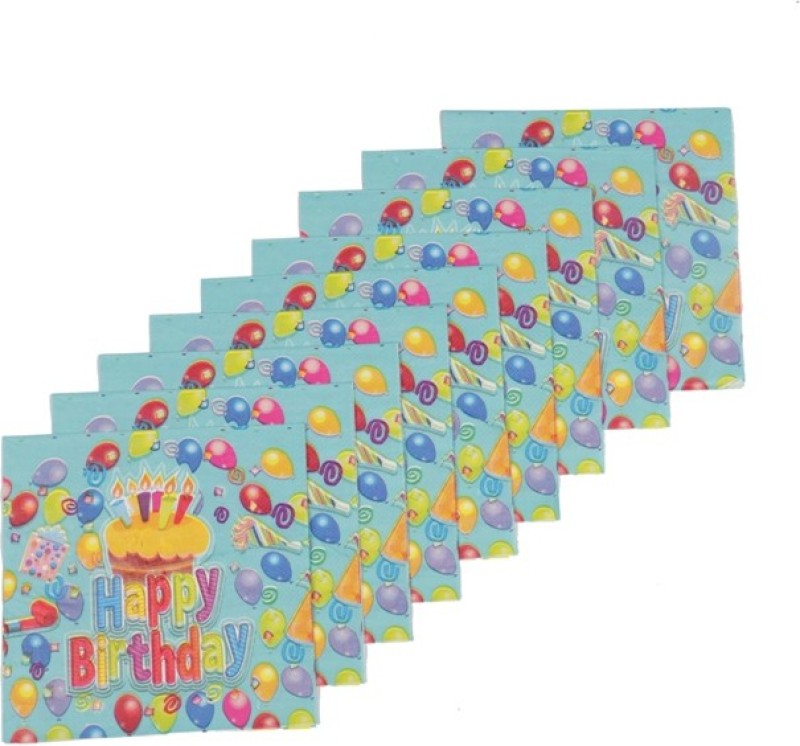 Funcart Frolic Birthday Multicolor Napkins(9 Sheets)