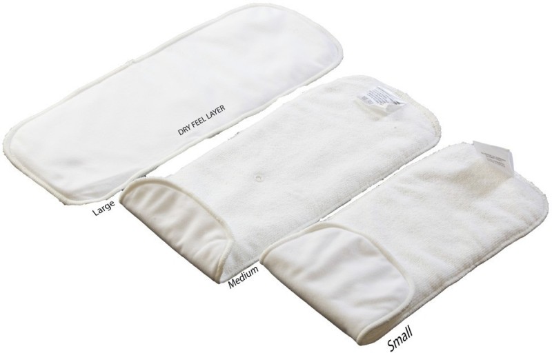 Superbottoms long Microfiber soakers with Sizing Snaps