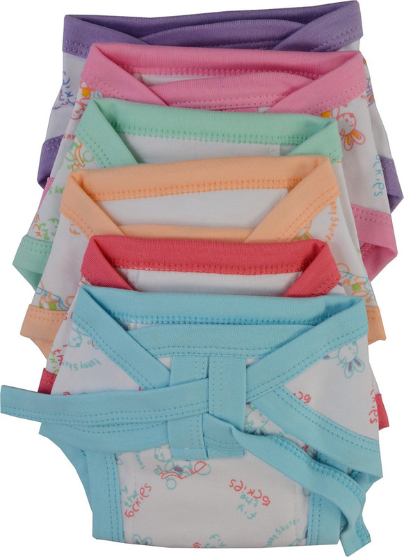 Aarushi Just Born Printed Cloth Nadi Washable Reusable Hosiery Diaper/Langot/Nappy Mini(0-6 Moths)