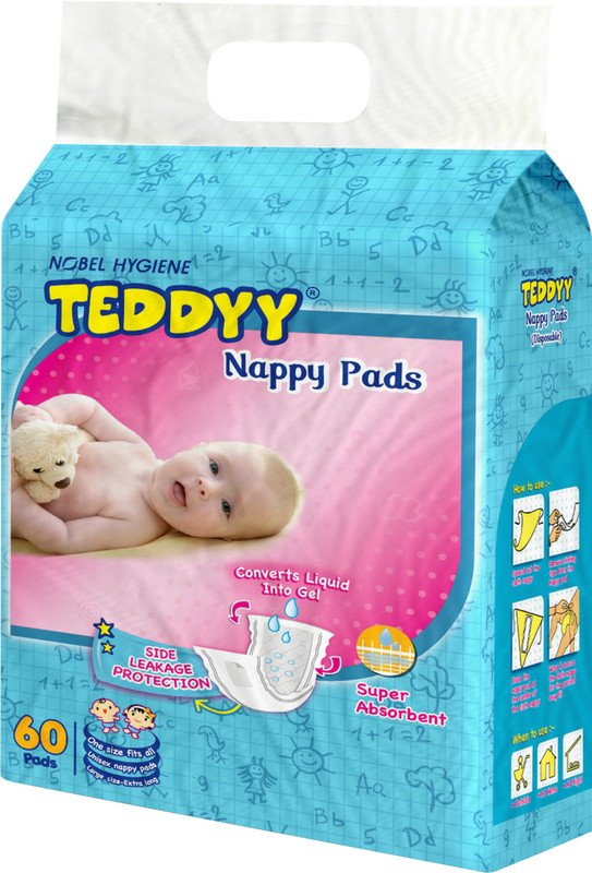 Teddyy Nappies (60 Pieces)
