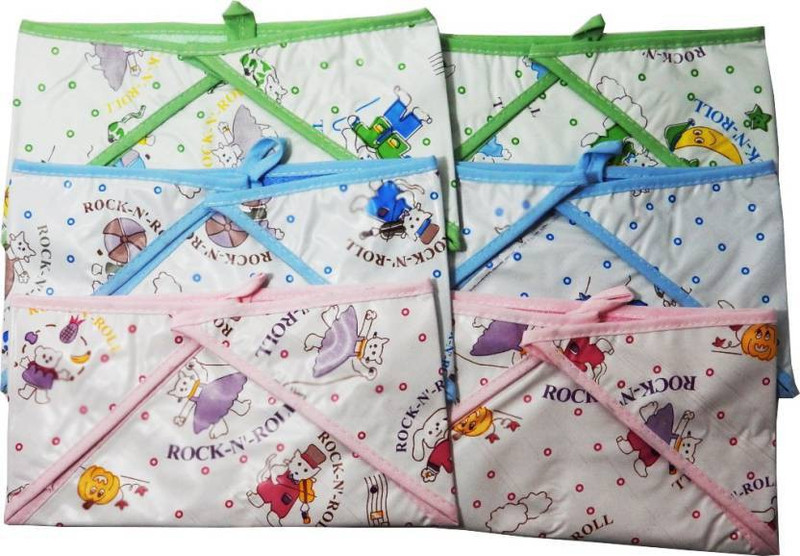 Chhote Janab BABY REUSEABLE TOWEL PLASTIC NAPPY(PACK OF 6)