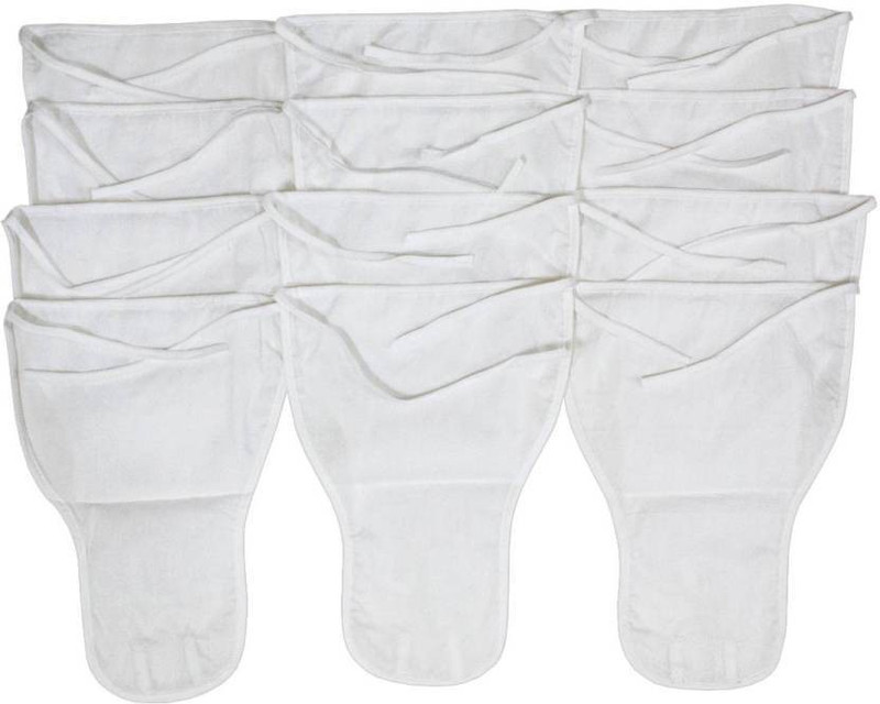 Chhote Janab BABY REUSEABLE COTTON WHITE NAPPY (PACK OF 24)
