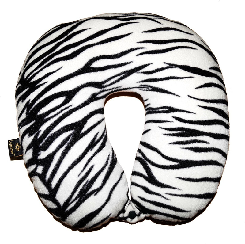 Lushomes Printed Blackberry Neck Pillow(White)