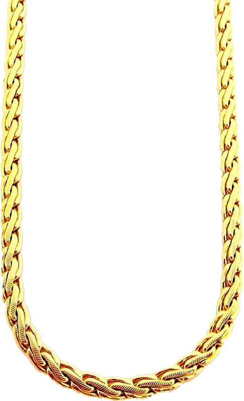 the jewelbox snaky groove Gold-plated Plated Stainless Steel Chain