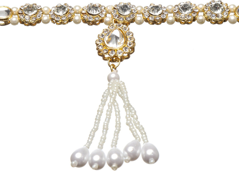 veejay fashion Cubic Zirconia Silver Plated Metal Chain Set