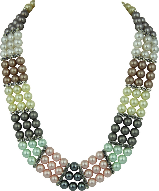 Pearlz Ocean Pearl Alloy Necklace