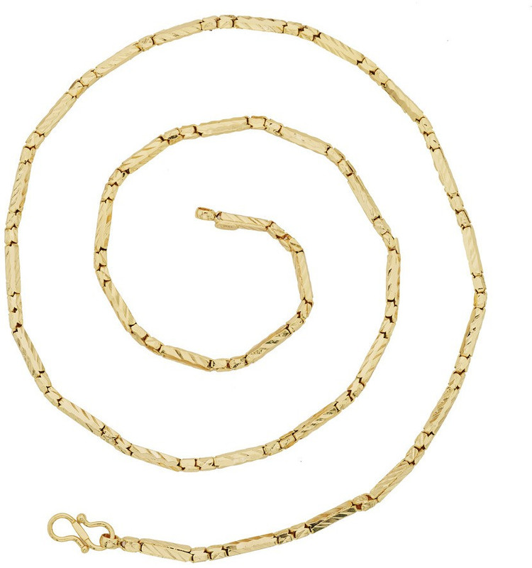 the jewelbox 3d Pipe Gold-plated Plated Brass Chain