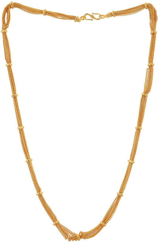 Weldecor 6 layers with Bead Gold-plated Plated Metal Chain