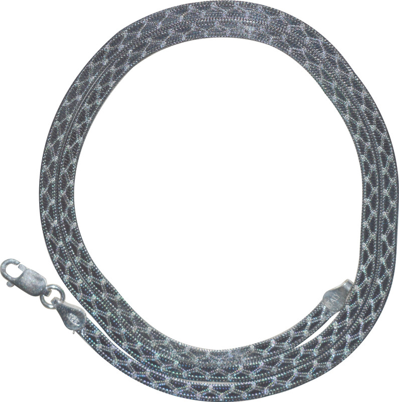 Kataria Jewellers Italian Rhodium Plated Silver Chain