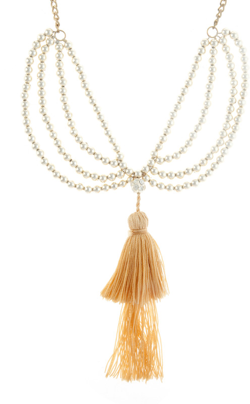 Blueberry N-439 Plastic Necklace