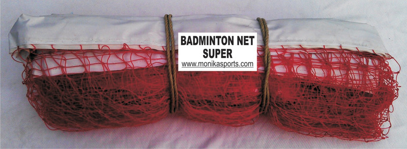 Monika Sports Moni Badminton Net(Red, White)