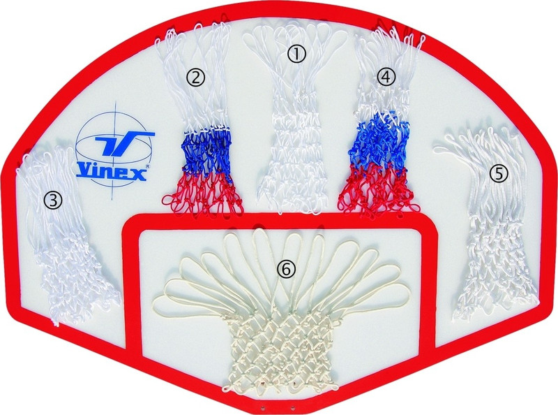 Vinex Basketball Net(Tri-colour)