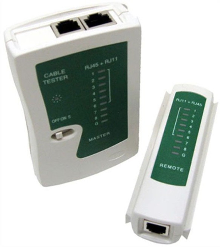GoodsBazaar Network LAN Cable Tester RJ45 / RJ11 / RJ12 / Cat5 Network Interface Card(White) RS.249 (50.00% Off) - Flipkart