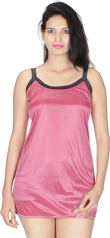 Kanika Women Nighty(Pink, Black)
