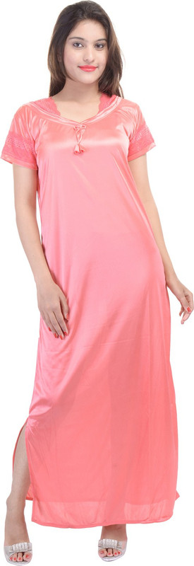 JABAMA Women Nighty(Orange)