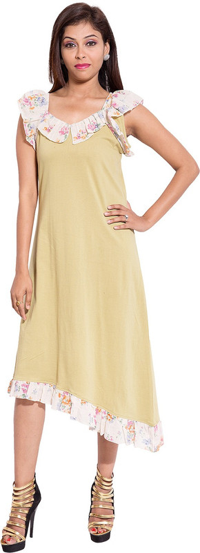 Forever 9teen Women Nighty(Green)