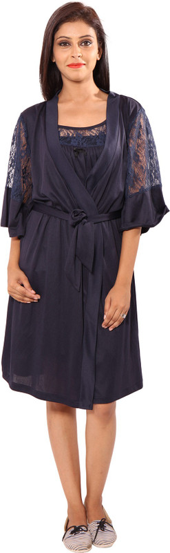 9teen Again Women Nighty(Blue)