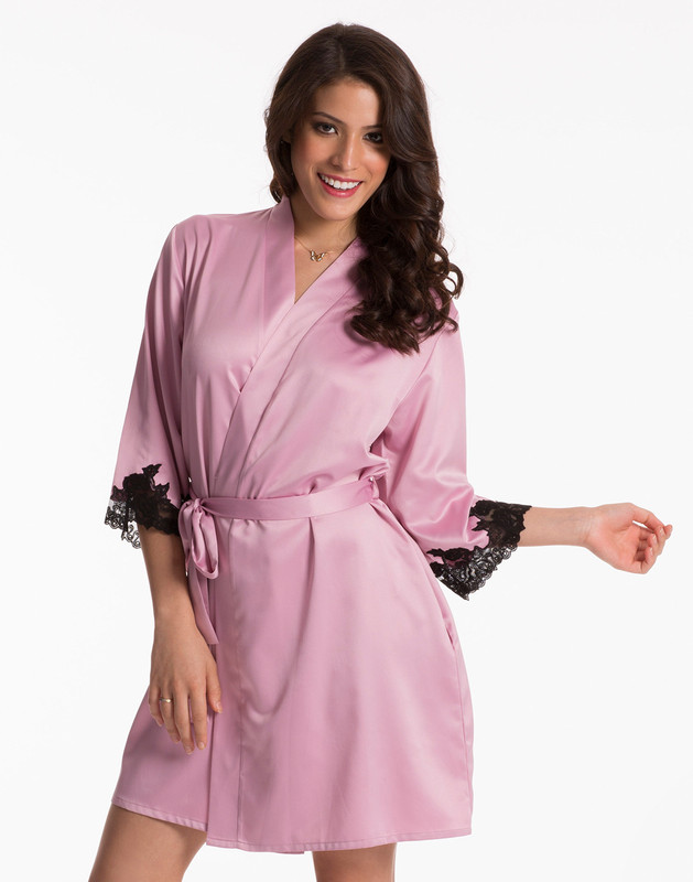 PrettySecrets Women Nighty(Pink, Black)