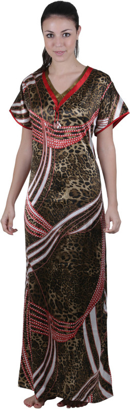 Vixenwrap Women Nighty(Brown)