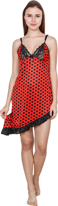 Kismat Fashion Women Nighty(Multicolor, Red, Black)