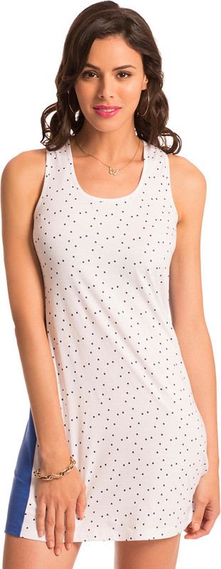 PrettySecrets Women Chemise(White, Blue)