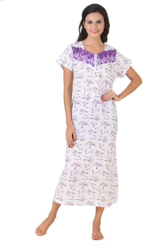 Masha Women Nighty(Purple)