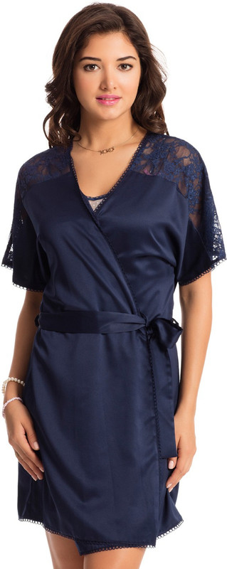 PrettySecrets Women Robe(Dark Blue)