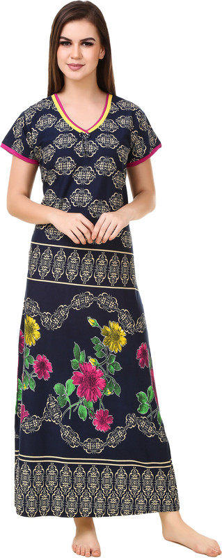 Masha Women Nighty(Multicolor)
