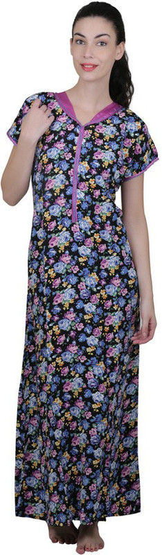 Vixenwrap Women Nighty(Purple)