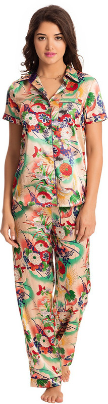 PrettySecrets Women Floral Print Multicolor Top & Pyjama Set