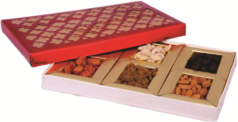 Skylofts Dry Fruits Diwali Gift Box Pistachios, Cashews, Apricots, Almonds, Raisins