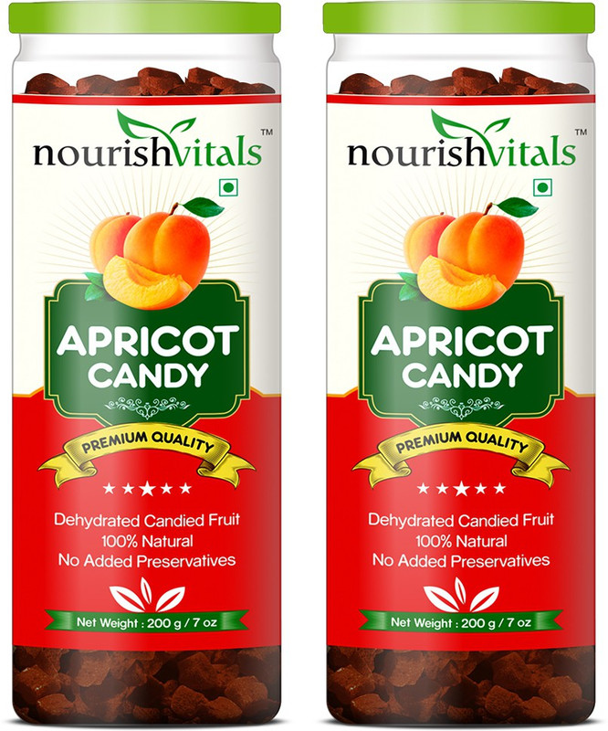 NourishVitals (Dehydrated Fruits) Dried Fruits Apricots(2 x 100 g)