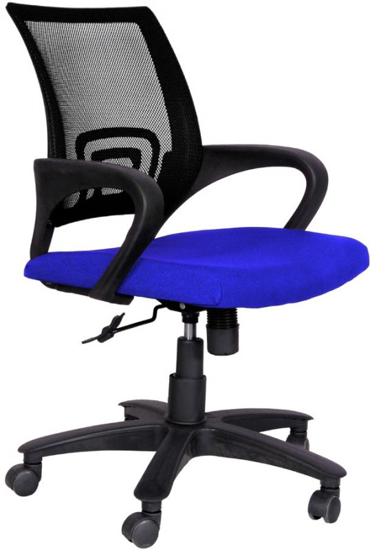 Woodstock India Fabric Office Arm Chair(Black, Blue) RS.4999 (72.00% Off) - Flipkart