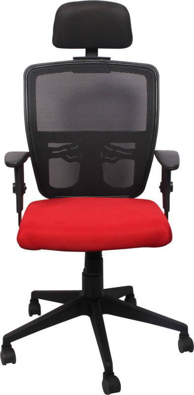 Woodstock India Fabric Office Arm Chair(Black, Red) RS.4999 (61.00% Off) - Flipkart