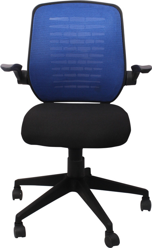 woodstock india fabric office arm chair blue black lowest price in