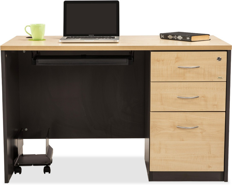 Durian DWS/34722 Engineered Wood Office Table(Free Standing, Finish Color - Maple) RS.21580 (35.00% Off) - Flipkart