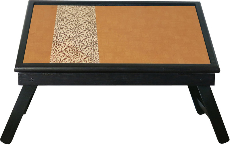 10 am Gold table Wood Portable Laptop Table(Finish Color - Black)