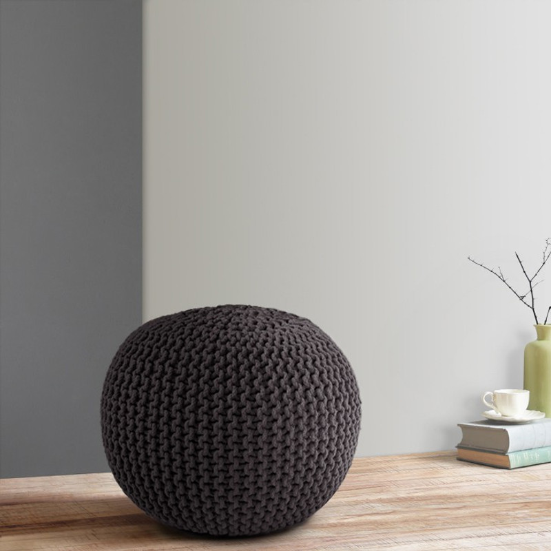 SWHF Natural Fiber Pouf(Finish Color - Grey) RS.3999 (60.00% Off) - Flipkart
