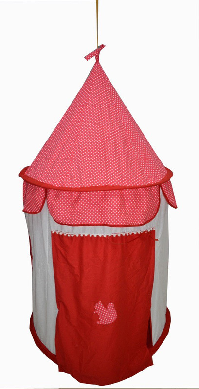 Creative Textiles Play Tent Hanging(Red)