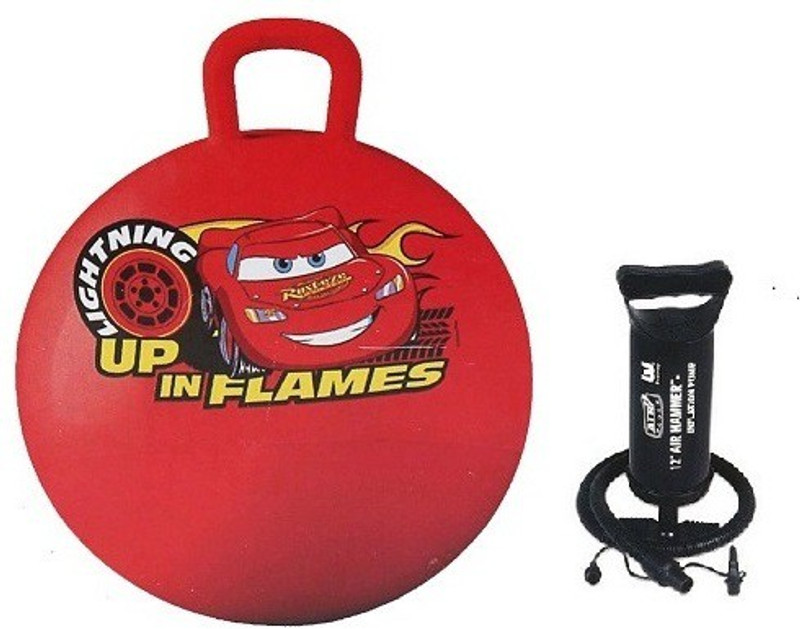 Boing Toy Ball Hopper 18 Inch PIXER CARS with Air Step Pump(Red)