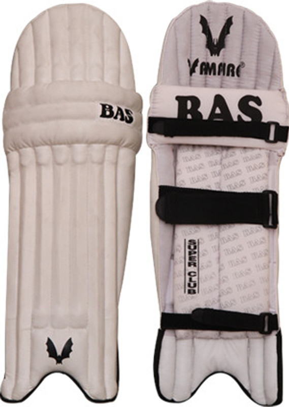 BAS Vampire Super Club Men's (39 - 43 cm) Men Batting Pad(White, Black, Ambidextrous)