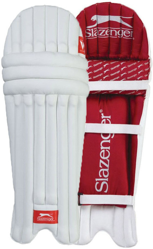 Slazenger Academy Youth (36 - 38 cm) Batting Pad(White, Right-Handed)