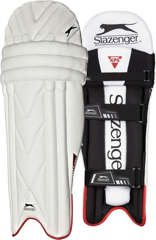 Slazenger Test Boys (32 - 35 cm) Batting Pad(White, Left-Handed)